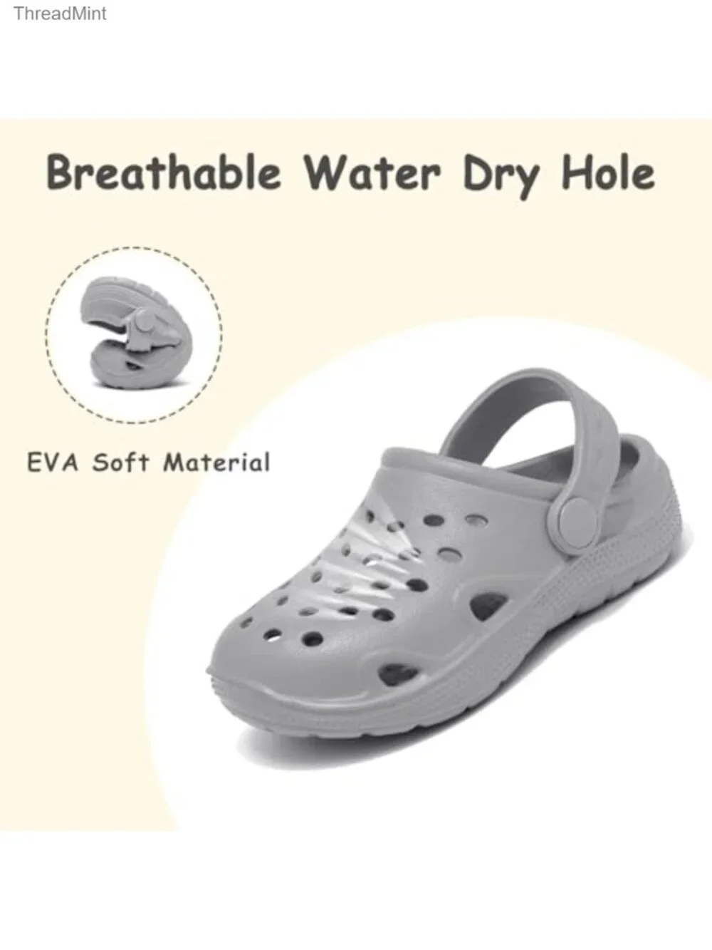 Toddler Girls Boys Water Shoes Clogs Sandals Slides EVA Non-Slip Summer